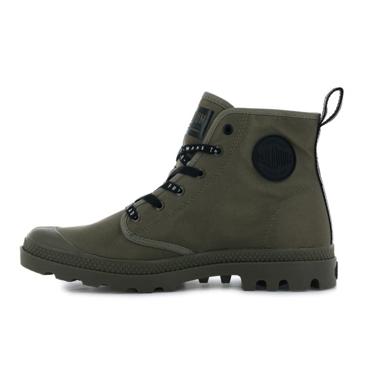 Dámské Boty Palladium Pampa Hi Future Olivy Zelené | CZ GNK-14D